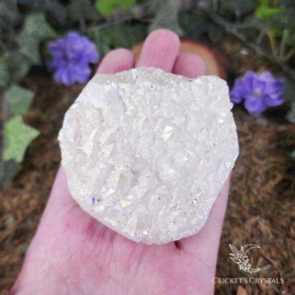 Angel Aura Quartz Crystal Cluster #10 - Picture 5 of 5